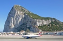 Un avion de la GB Airways attéri à Gibraltar