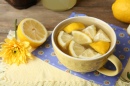Nature morte de jus de citron