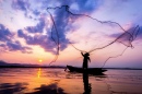 Pêche au lac Bangpra, Thaïlande