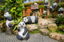Statues de Panda à Pattaya, Thaïlande