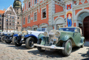 Rallye de voitures anciennes, Riga, Lettonie