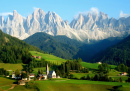 Village de Santa Maddalena, Tyrol du Sud, Italie