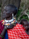 Femme Massaï et bébé