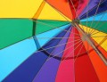Parasol arc-en-ciel
