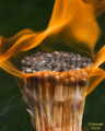 Allumettes en feu