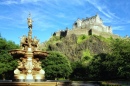 Edinburgh Castle from Princess Street Gardens