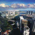 Vue depuis l'UOB Plaza, Singapour