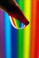 Goutte d'eau arc-en-ciel