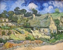 Chaumes à Cordeville par Van Gogh, 1890