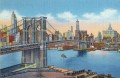 Carte postale du pont de Brooklyn