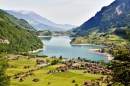 Lac près d'Interlaken, Suisse