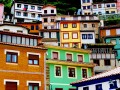 Maisons de Cudillero, Espagne