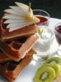 Gaufres et fruits