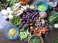 Légumes au marché vietnamien