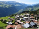 Village de Siat, Rhine Valley, Suisse