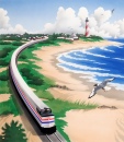 Carte postale du 40ème anniversaire d'Amtrak