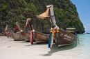Bateaux à longue queue à Maya Bay