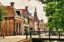 Canal à Bolsward, Les Pays-Bas