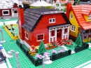 Maison en Lego rouge