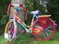Vélo enrobé de fil à tricoter