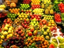 Fruits dans un marché à Barcelone, Espagne