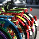 Vélos colorés à Amsterdam