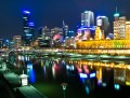 Melbourne, Australie la nuit