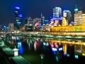 Melbourne, Australie la nuit