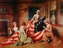 Couture du premier drapeau Américain