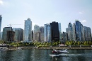 Atterrissage d'un Hydravion à Vancouver, Colombie Britannique