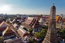 Vue aérienne du temple de Arun, Bangkok, Thaïlande