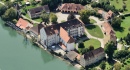Vue aérienne du château de Beuggen, Allemagne