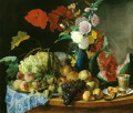 Nature Morte avec des fleurs et des fruits