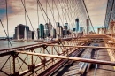 New York vue du pont de Brooklyn