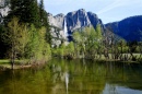 Reflets des chutes de Yosemite