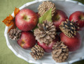 Pommes et pommes de pin