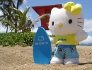 Hello Kitty fait du surf sur le North Shore
