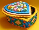 Boîte d'Origami en forme de coeur