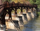 Pont Rails-to-Trails sur la jeunesse à Ohiopyle, PA