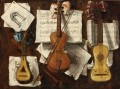 Nature morte avec des instruments de musique