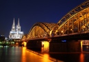 La cathédrale de Cologne et le pont de Hohenzollern