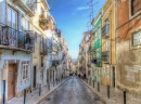Une rue de Lisbonne, Portugal