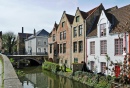 Le pont Ezel, Bruges, Belgique