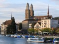 Zürich, Suisse, vue de Quaibrücke