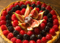 tarte aux fruits du mois d'Août