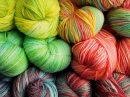 Pelotes de laine colorées