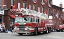 Défilé de camions de pompiers en Pennsylvanie