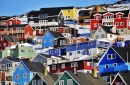 Maisons colorées à Qaqortoq, Groenland
