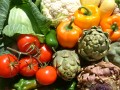 Artichaut, tomates, poivrons, chou-fleur