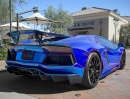 Lamborghini Aventador Bleue et Chromes